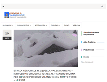 Tablet Screenshot of comune.valsavarenche.ao.it